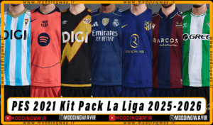 کیت پک La Liga 2025-2026 برای PES 2021