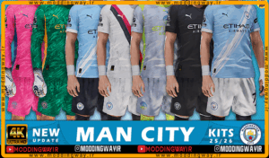 کیت پک Manchester City 2025-2026 برای PES 2021