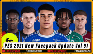 فیس پک Update Vol 91 برای PES 2021