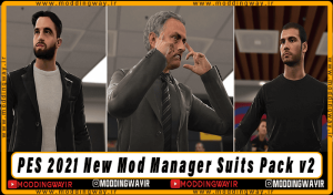 ماد گرافیکی Manager Suits Pack برای PES 2021