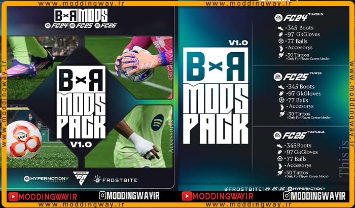 ماد پک BxR Mods