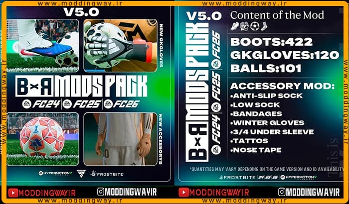 ماد پک BxR Mods