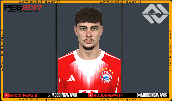 فیس Aleksandar Pavlovic برای PES 2017 - آپدیت 9 آذر 1404