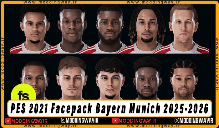 فیس پک Bayern Munich 2025-2026 برای PES 2021