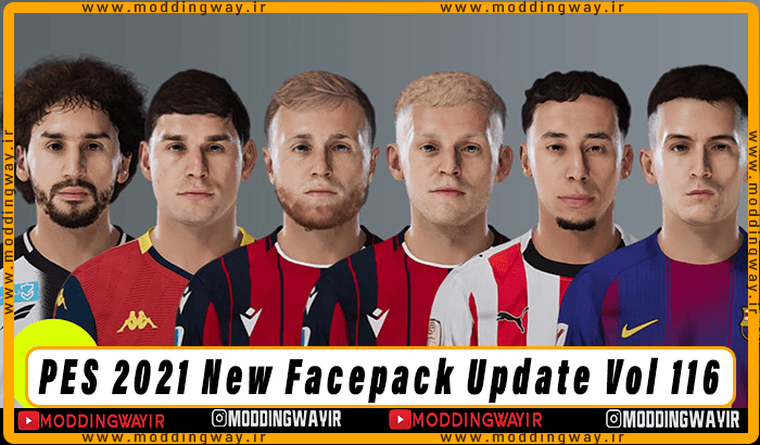 فیس پک Update Vol 116 برای PES 2021