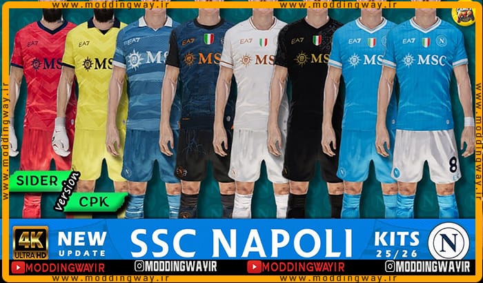 کیت پک SSC Napoli Official 2025-26