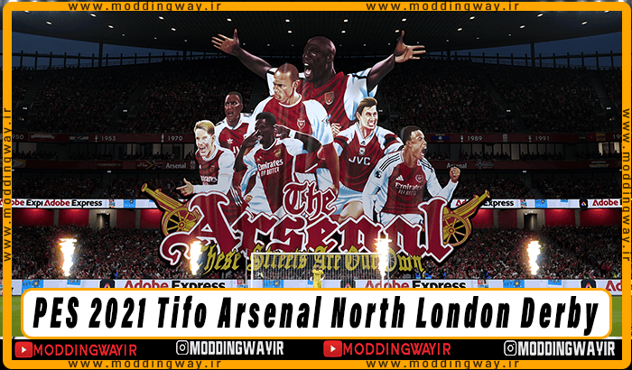ماد گرافیکی Tifo Arsenal North London Derby برای PES 2021