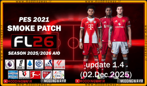 بازی اسموک SP Football Life 2026 بازی PES 2021 + آپدیت 1.4