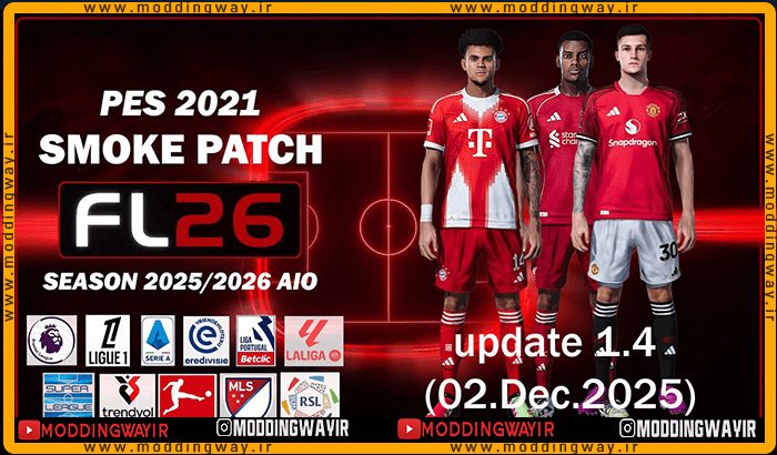 بازی اسموک SP Football Life 2026 بازی PES 2021 + آپدیت 1.4