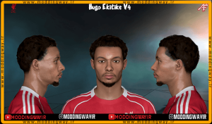 فیس Hugo Ekitike برای PES 2017 - آپدیت 10 دی 1404