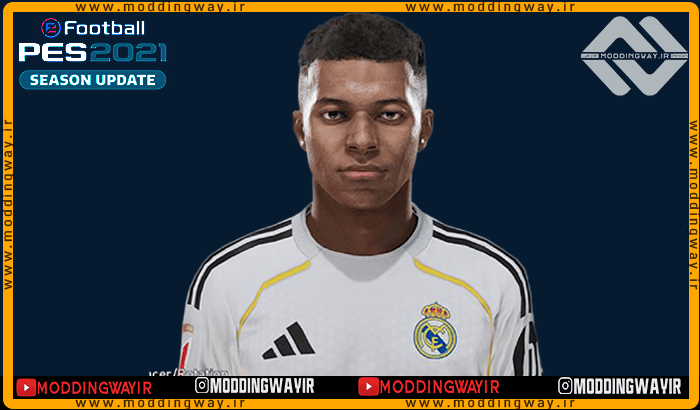 فیس Kylian Mbappe برای PES 2021 - آپدیت 12 آذر 1404