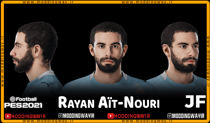 فیس Rayan Aït-Nouri برای PES 2021 - آپدیت 21 آذر 1404