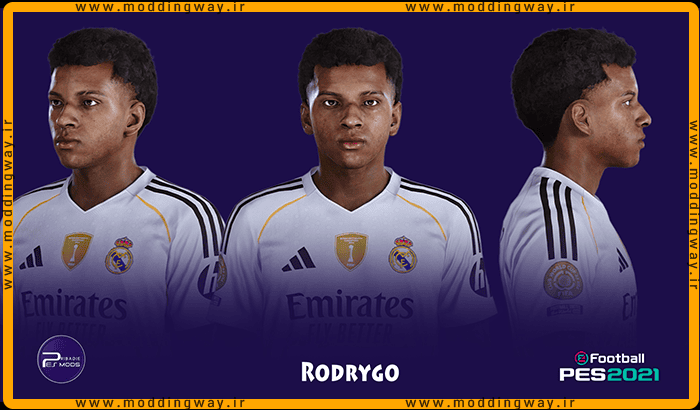 فیس Rodrygo Goes برای PES 2021 - آپدیت 11 آذر 1404