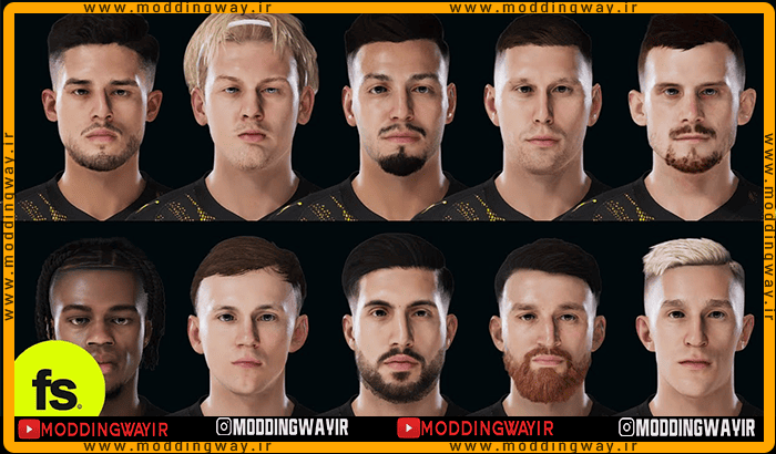 فیس پک Borussia Dortmund 2025-2026 برای PES 2021