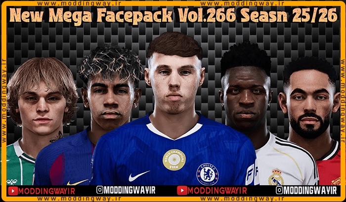 فیس پک new season 25-26 v266 برای PES 2021