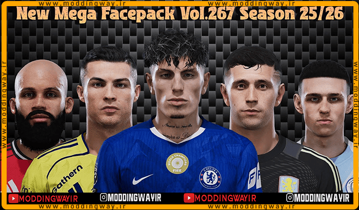 فیس پک new season 25-26 v267 برای PES 2021