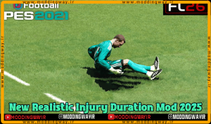 ماد Realistic Injury Duration برای PES 2021