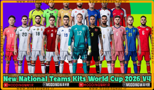 کیت پک National Teams World Cup 2026 برای PES 2021
