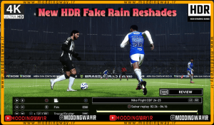 ماد گرافیکی HDR Fake Rain برای PES 2021