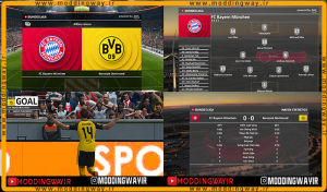 اسکوربورد Bundesliga 2025-2026 برای PES 2021