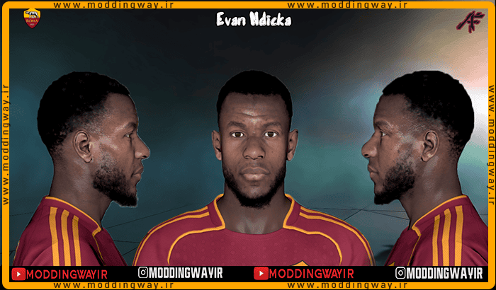 فیس Evan Ndicka برای PES 2017 - آپدیت 17 دی 1404