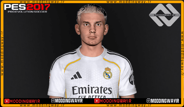 فیس Franco Mastantuono برای PES 2017 - آپدیت 11 دی 1404