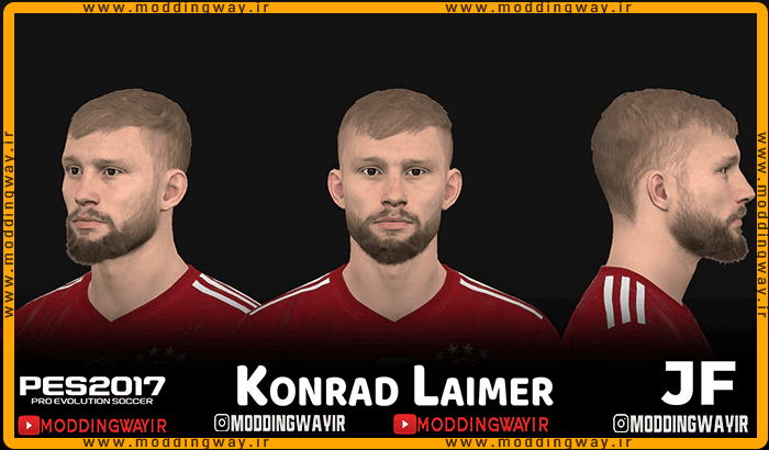 فیس Konrad Laimer برای PES 2017 - آپدیت 13 دی 1404