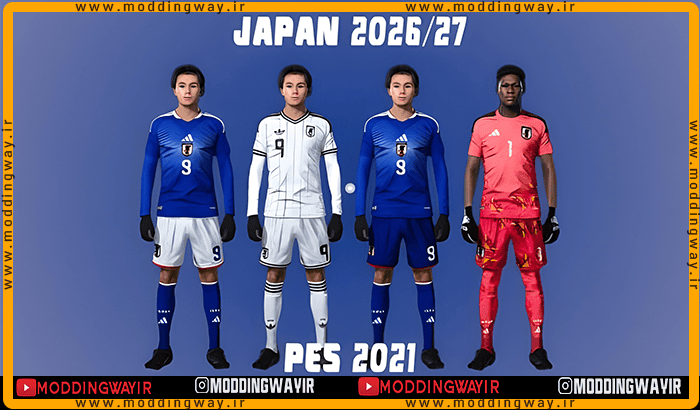 کیت پک Japan NT 2026-2027 برای PES 2021