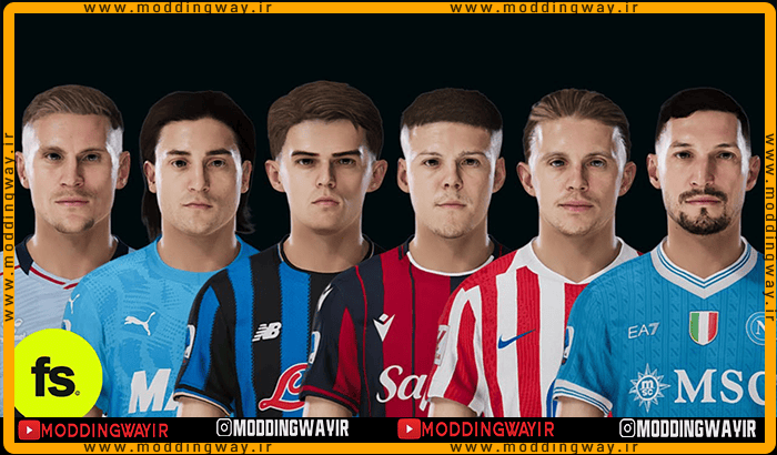 فیس پک Update Vol 133 برای PES 2021