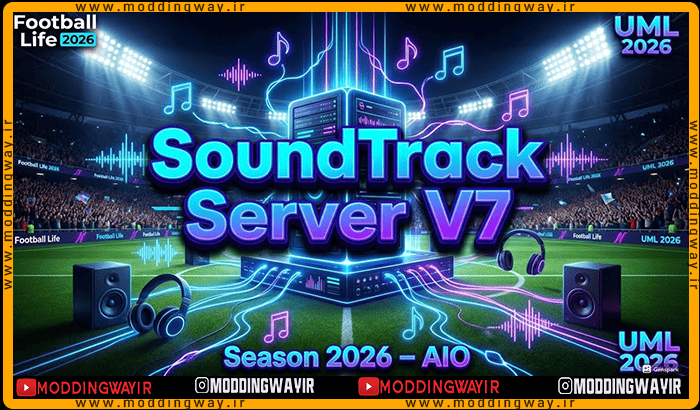 موزیک منو Soundtrack Server v7 برای PES 2021