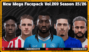فیس پک new season 25-26 v269 برای PES 2021