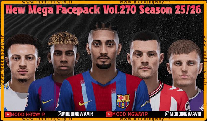 فیس پک new season 25-26 v270 برای PES 2021