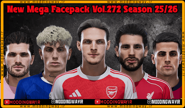 فیس پک new season 25-26 v272 برای PES 2021 