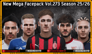 فیس پک new season 25-26 v273 برای PES 2021