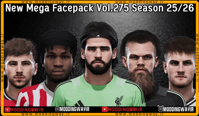 فیس پک new season 25-26 v275 برای PES 2021